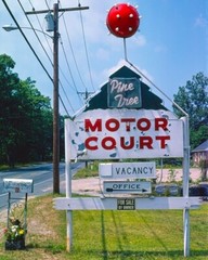 8×10 Vintage Photo of Pine Tree Motor Cour, Wilbraham, Massachusetts.