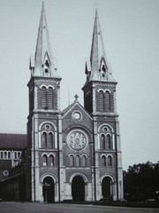 Saigon Vietnam Cathedral Notre Dame 1885 Albumin Photo Ho Chi Minh City