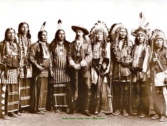 Buffalo Bill Cody with Lakota and Pawnee Indians 8.5×11″ Photo Print Wild West