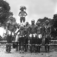 Analog Photo Print African Warrior 1930 30x30cm