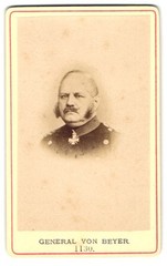 Photograph Gustav Friedrich von Beyer, general of the infantry, last bath. Kri