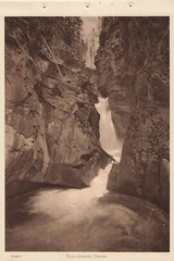 Canadian Pacific Rockies Byron Harmon Vandyck Photogravure Falls, Johnson Canyon
