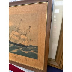Clipper Ship «Dreadnought» Off Sandy Hook 1854 Antique Lithograph 19X15″