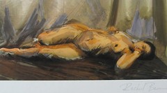 PHOTOGRAPH PHOTO PAINTED PRINT SIGNED MIXED MEDIUM STYLE PREGNANT WOMAN