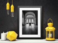 Vertical, Black And White Chair, Digital Download Printing