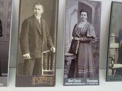 Mixed lot photos portraits cardboard 1900/10 soldiers Mrs. Düsseldorf Leipzig #265621