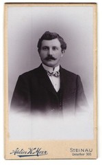 Photography studio K. Merz, Steinau, Unterthor 300, portrait of a man with S