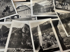 Oberammergau historical photos Huber series Passion Village 12 small photos 9×6 cm