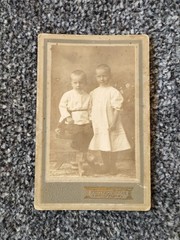 CDV Photo Children, 1917. Child. Girl. Vintage photo of a girl. 2