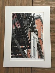 BRUCE BLUM SIGNED COLOR Photo Print (18″X 24″)-«Fire Museum Detail «