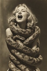 24 ~ 4X6 Glossy HORROR Fine Art ‘ SNAKE DEMON ‘ Photo FANTASY Set ! 3413712