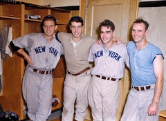 Joe Dimaggio, Joe Gordon, Henrich & Keller 8×10 Colorized Print-FREE SHIPPING