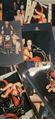 2000 – Lot Photographs 171 4×6″ 3 Adults Biker Sexy Bikini Leather Heels Tattoos