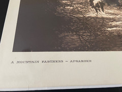 Edward Curtis A Mountain Fastness-Apsaroke 16″ x 12″ Print Native American EUC