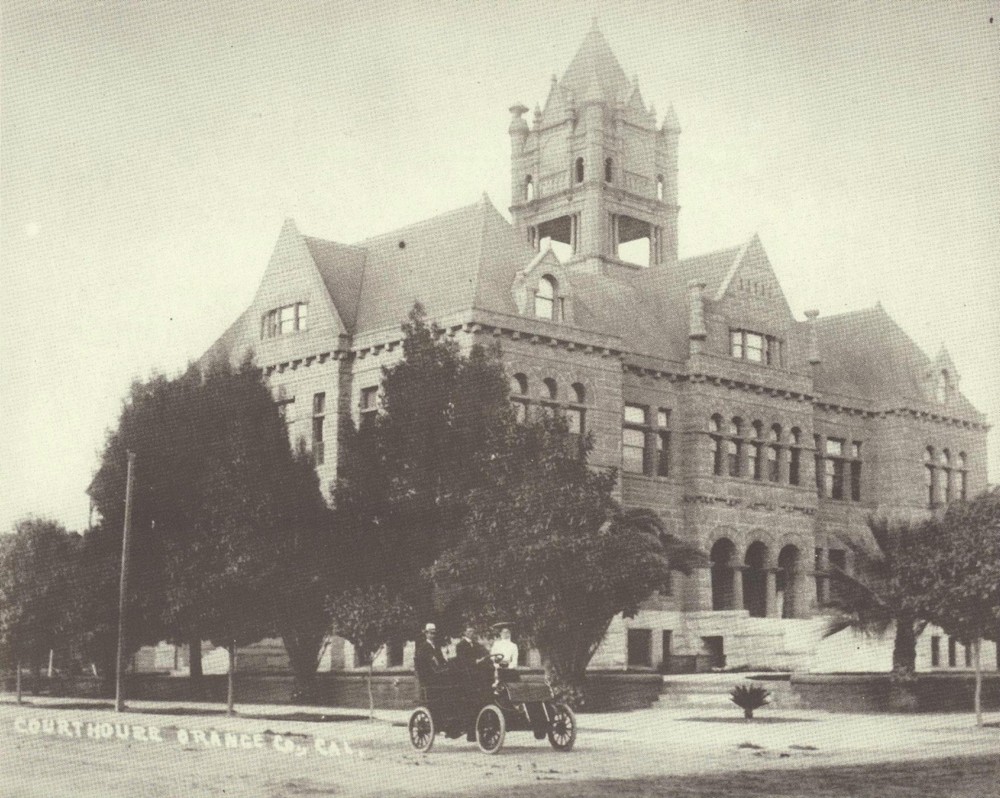 SANTA ANA Old Car 1930’s ORANGE COUNTY COURTHOUSE Photo Print #1576 11″ x 14″