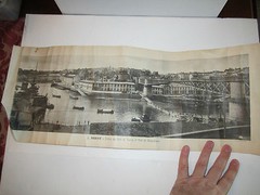 3 OLD FRENCH PHOTOGRAPHS – FRANCE – HEAVY PAPER – 24″ X 9″ – TUB RH-7