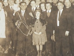 Vtg 1920s 30s B&W Sepia Photograph Family Portrait Banjo Accordion Utica NY Band