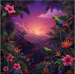 4 Set Pink Sunrise Sunset Nature Digital Art Ai Download Mobie Phone Wallpaper
