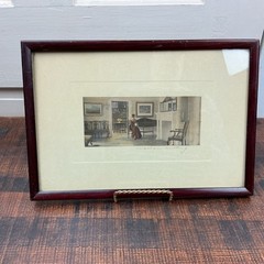 Wallace Nutting Sunshine and Music Colorized Photograph Print Pencil Signed