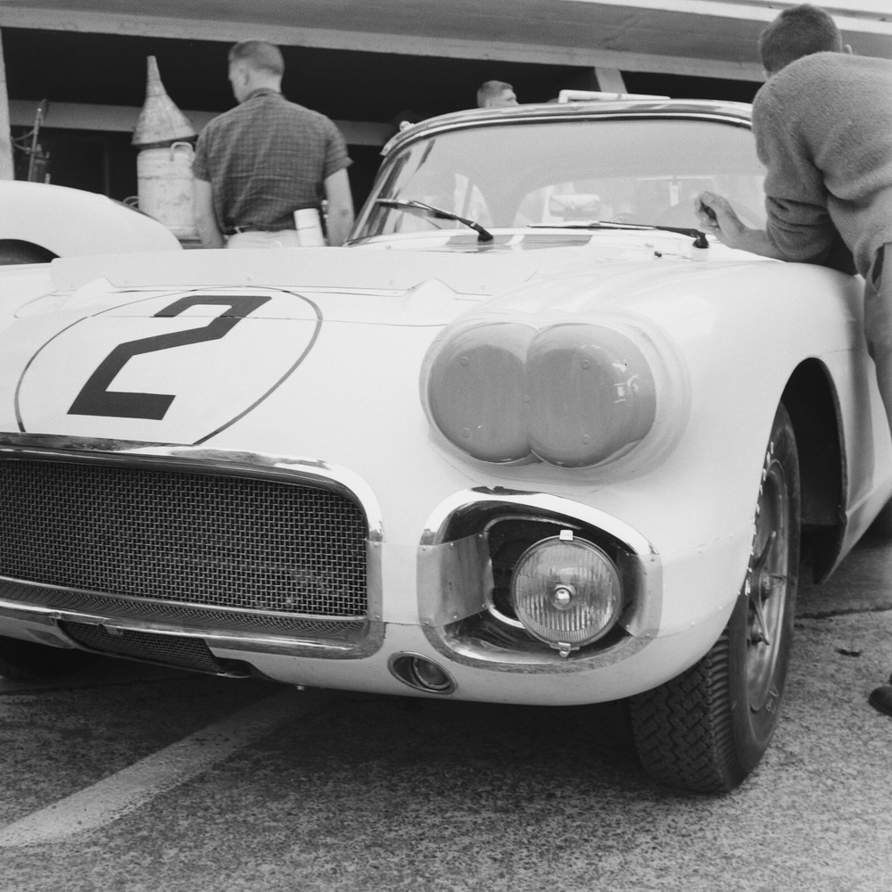 Photo Paper Analog 24 Hours Of Le Mans Chevrolet 1960 Format 30x30cm