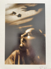 Vintage ABSTRACT ART PHOTOGRAPHY Signed Richard Komara 1970’s MAN DREAMING #11