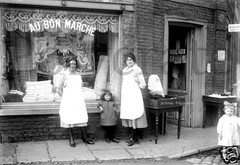 Boutique Curtains Au Bon Marché Tourcoing Extract Old Photo Repro Debut XXe