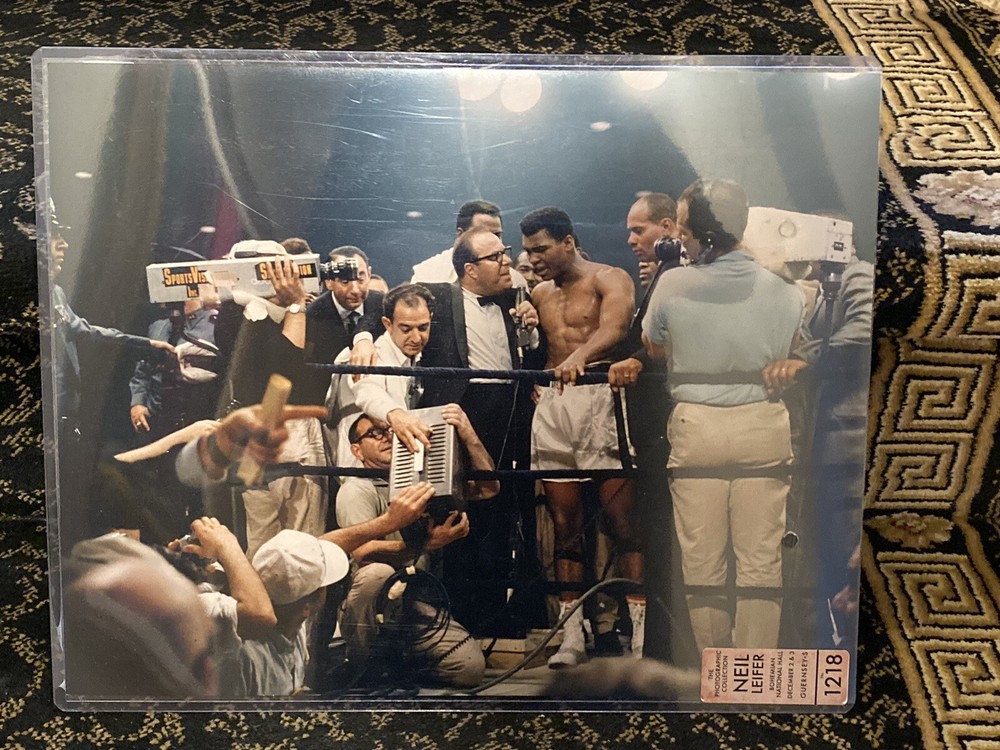 Cassius Clay Vs Sonny Liston Original Photograh Neil Leifer Muhammed Ali