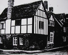 DR KC BROWN AUSTRALIAN LARGE PHOTOGRAPH B&W «TUDOR STYLE HOUSE » 1980