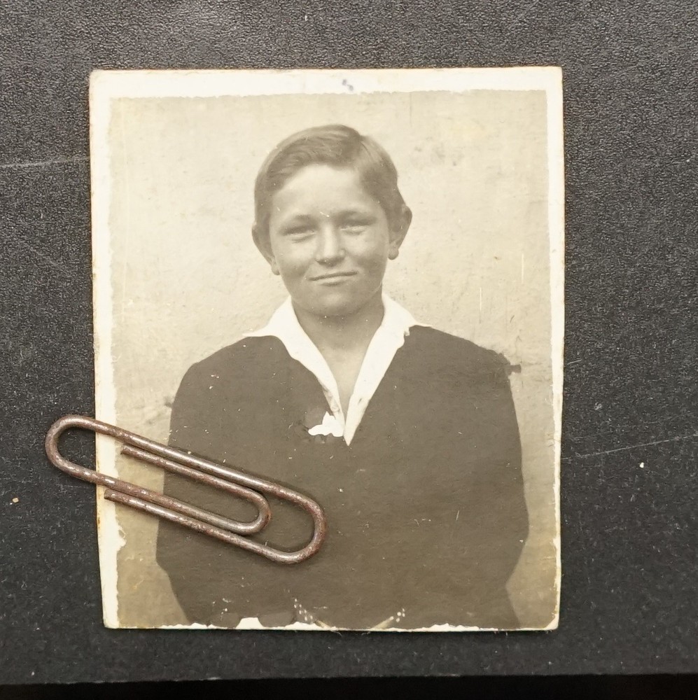 Photo portrait young child Ansbach Middle Franconia Bavaria passport photo model old antique