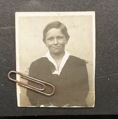 Photo portrait young child Ansbach Middle Franconia Bavaria passport photo model old antique