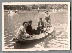 4 photos company outing 1957 Auermühle Ratingen collection vintage F1282