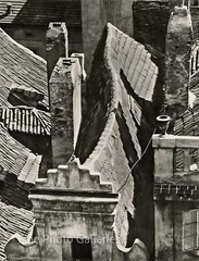 1942 Vintage JIRI JENICEK Czech Architecture Rooftops Large Silver Gelatin Photo