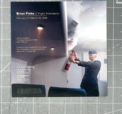 Brian Finley (b. 1976) Art Show Announcement Card 2008 – Flight Attendants