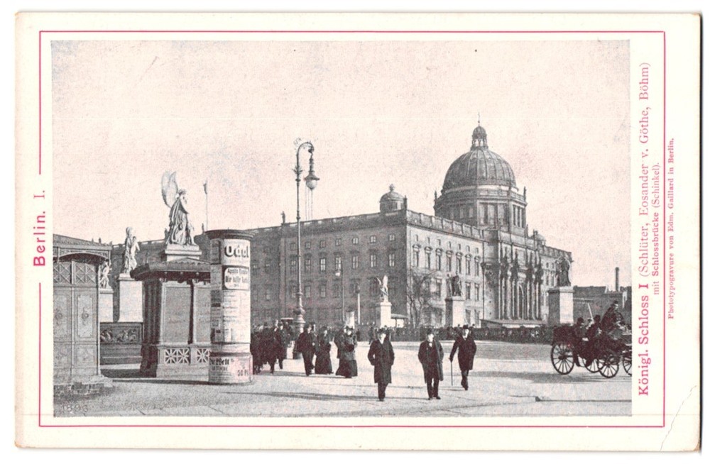 Photography / Light Print Edm. Gaillard, Berlin, view of Berlin, Royal Castle