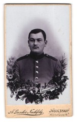Photograph A. Gieseler Nachf., Ingolstadt, Milky Way 14, soldier in uniform
