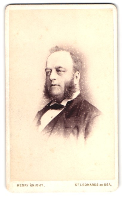 Photograph Henry Knight, St Leonards on Sea, Portrait Handsome Gentleman in Suit
