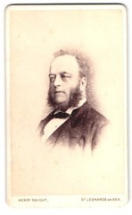 Photograph Henry Knight, St Leonards on Sea, Portrait Handsome Gentleman in Suit