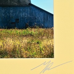 MICHAEL RAY Original Vintage Signed Long Island Landscape Barn Photograph Print