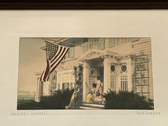 Fred Thompson Hand Colored Photo «Soldier’s Farewell» Women And American Flag