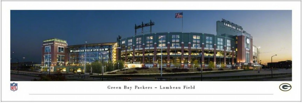 Lambeau Field Green Bay 16×5 Panoramic Print-FREE SHIPPING