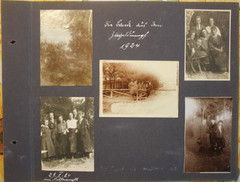 Photos album sheet 1924 Stuttgart vintage Nagold 1926 woman women IK