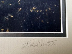 ART – Original Signed John Clement 35mm Photograph 16×13 Framed Modern Landscape