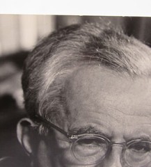 Vintage stamped Philippe Halsman photograph Paul Tillich 11×14″