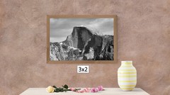 Classic Black/White Half Dome View, High Resolution Image, Many Formats, TV Art
