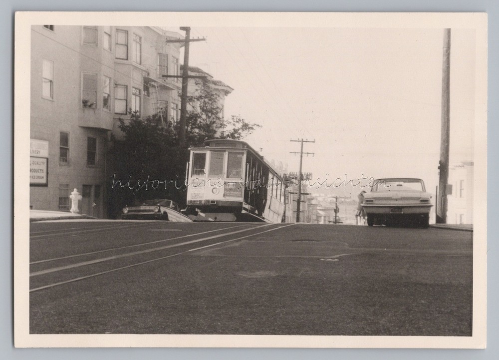 San Francisco USA 1964 – Tram Car Transportation Cable Cars – Photo 1960s