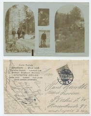 86015 – photos of a hike – photo as postcard, Berlin 12.6.1906