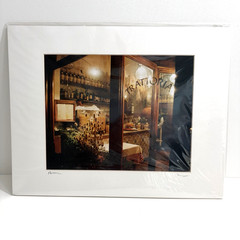 Florence Fiorenza Trattoria Moody Color Photograph 7.5×9.5 Matted 11×14 Fujifilm