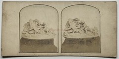 Small Sculpture Figurine 1858 Photo Stereo Vintage Album