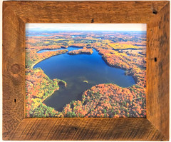 Blue Lake, Minocqua, Oneida County, Wisconsin Overhead Photo. Frame Optional.