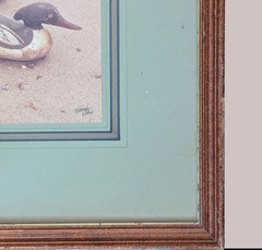 Frank Klay Sepia Photograph Signed «Mason’s» Decoys, Shorebirds 29½» x 26″ LARGE